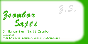 zsombor sajti business card